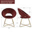 Fauteuil d'appoint moderne 28,35 po Vanezza-668796426-668796466-762033407