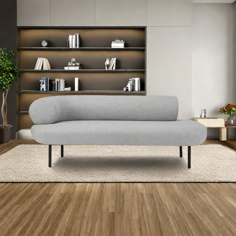 Chaise moderne moderne exquise, Accoudoir à gauche (vu de face), Gris clair