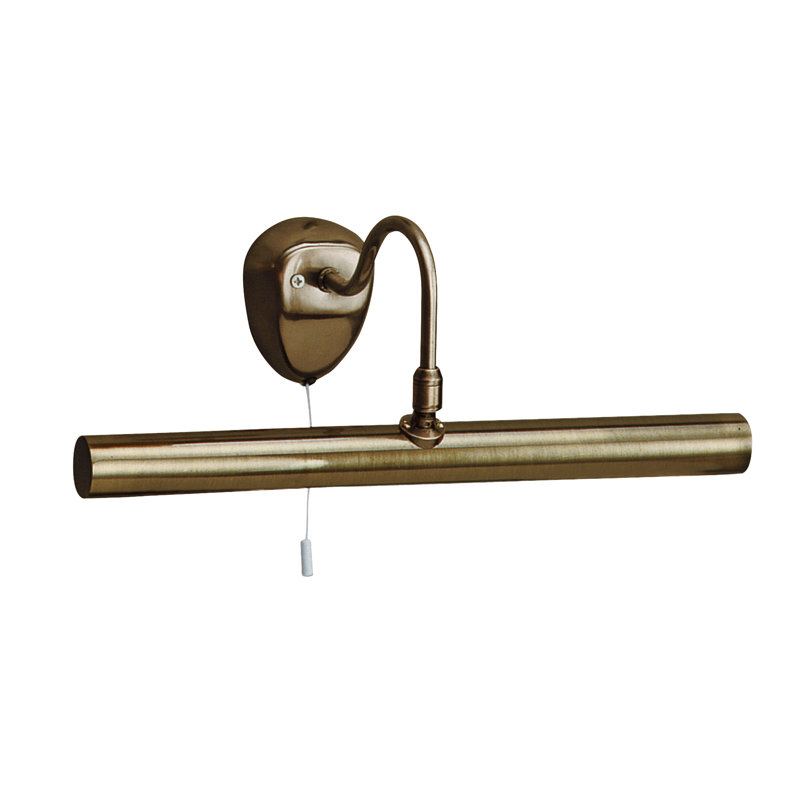 2 -Light Hardwired Dimmable Wall Mount Picture Light, Antique Brass