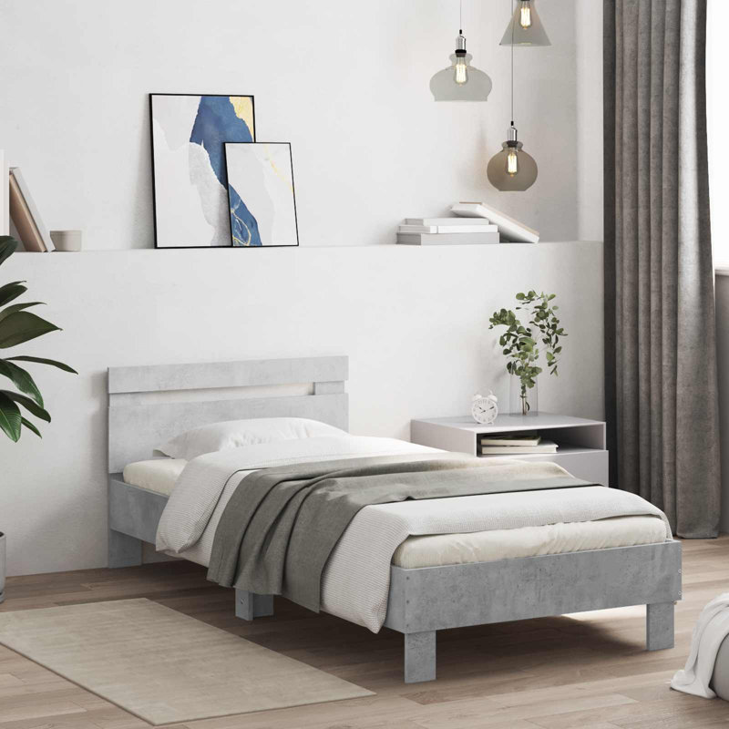 Bed, Concrete Grey