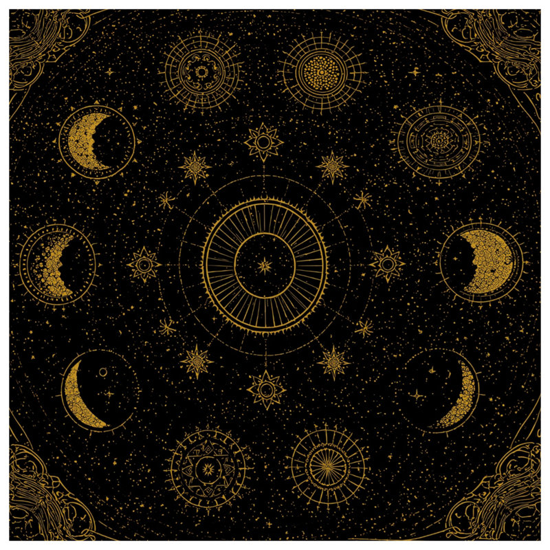 Celestial Moon Phases Comforter, Twin