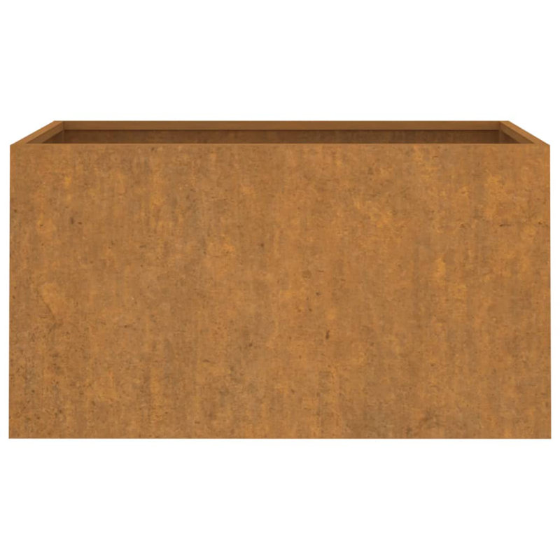 Planter Steel, 39cm H x 62cm W x 40cm D, 1, Rusty