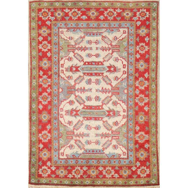 Tapis décoratif géométrique Kazak