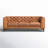 Peale 89'' Full-Grain Genuine Italian Leather Sofa-506782067