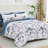 7-Piece Dandelion Floral Comforter Set All-Season Soft Microfiber Bedding Set-122693565-122693568