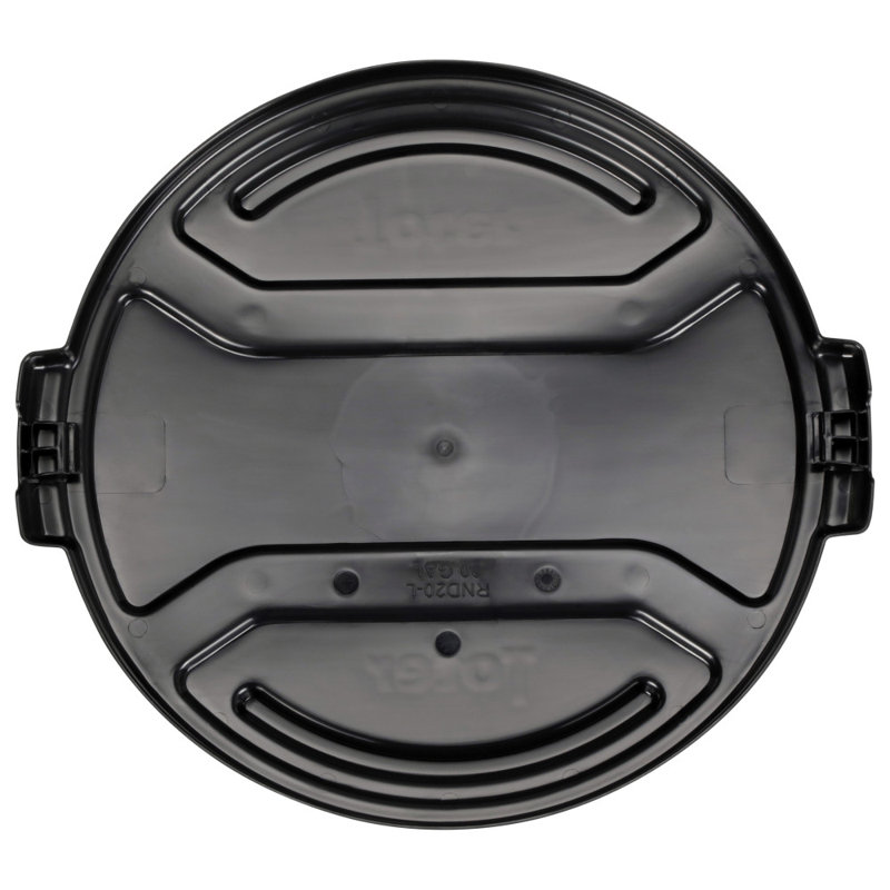 20 Gal. Round Trash Can Lid, Black
