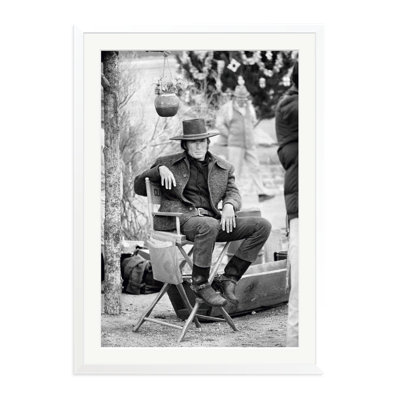 Clint Eastwood Relaxing On Set