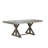 Ashton Gray Trestle Base Dining Table Seats 6