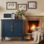 Buffet bleu 58,9 "- Buffet rétro avec tablettes réglables