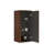 Stylish Striped Walnut Bathroom Floating Side Cabinet For Small Spaces, Wall-Mounted Storage Solution.