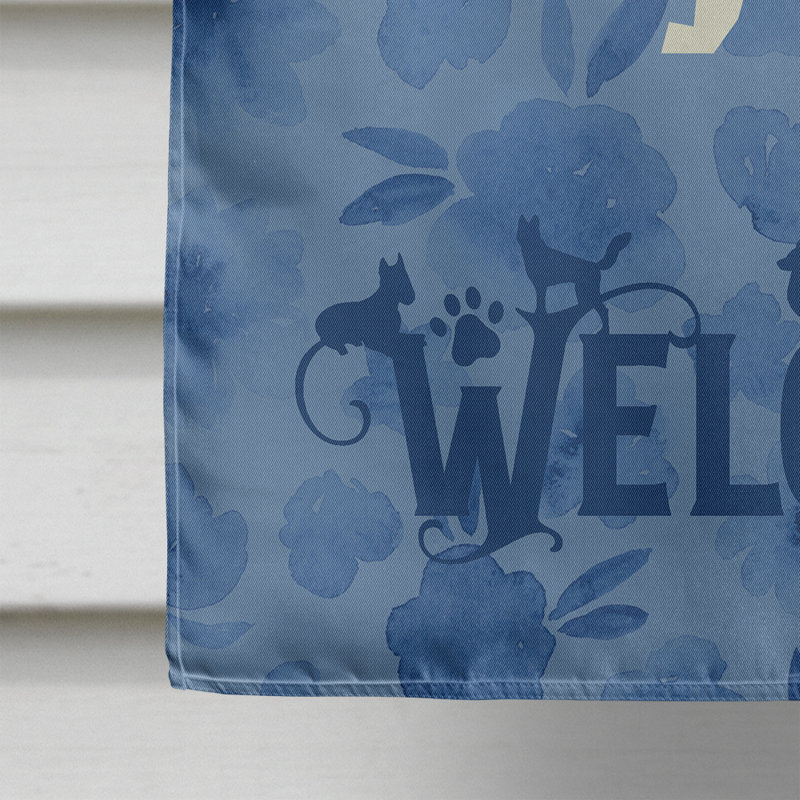 Caniche en polyester à 2 côtés 40 x 28 po standard welcome drapeau maison, Terrier Jack Russell 1