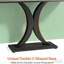 Console compacte, table de vestibule de style industriel moderne, table de canapé robuste