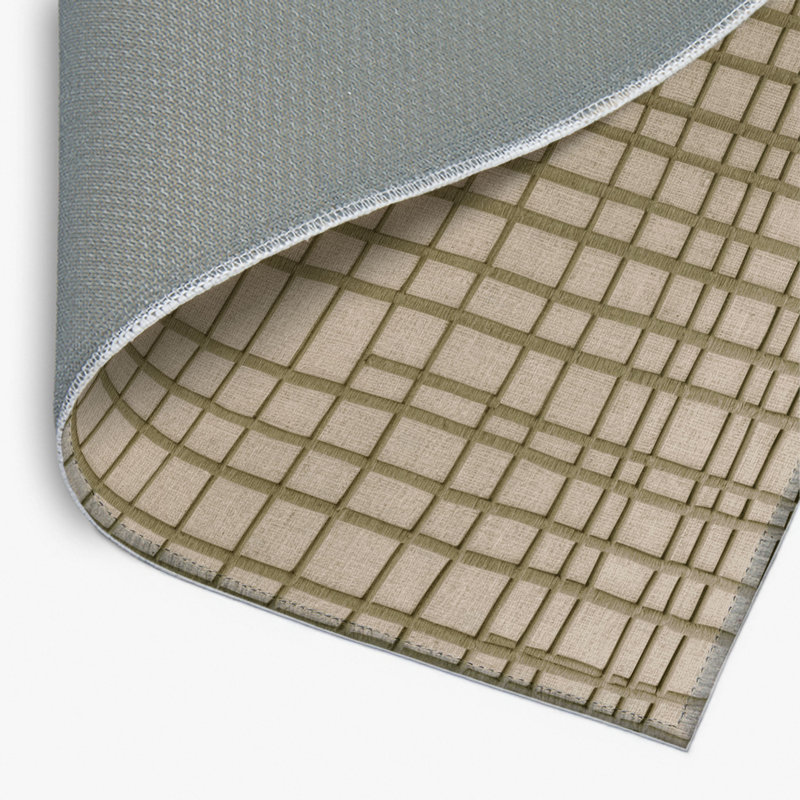 Tapis gris intérieur et extérieur Trellis, Rectangulaire 8 pi x 10 pi