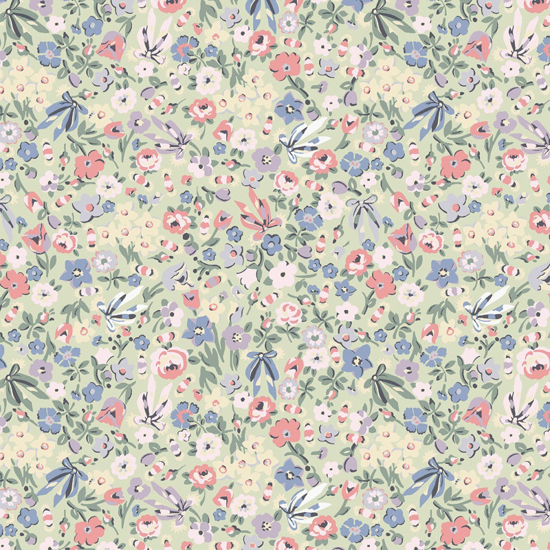 Papier peint Cath Kidston Harmony Ditsy Sage