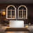 67" x 32" Freestanding Soaking Acrylic Rectangular Bathtub with Reversible Drain-58955090