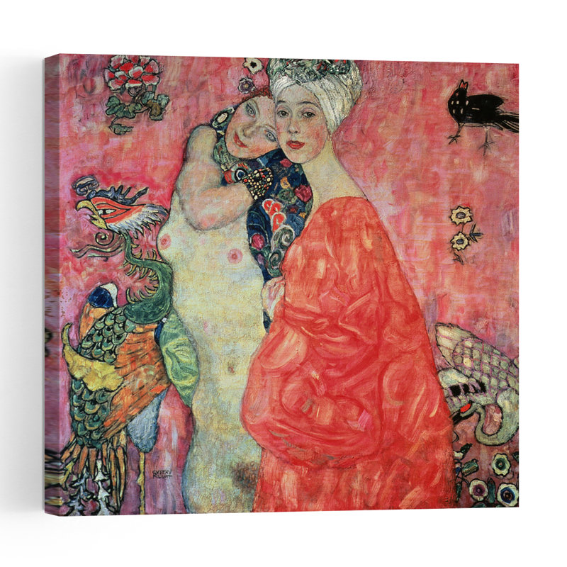 Les Petites Amies, 1916-1917, Portrait abstrait contemporain, Estampe murale, H 36 po x l 36 po