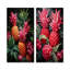 Rustic Pink Pineapple Impression I - ensemble de 2 décorations murales ananas-102577229-102577230