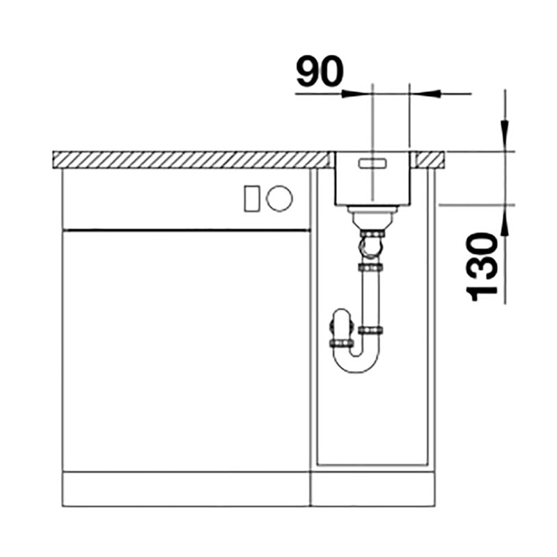 Andano 44 x 22cm Inset Kitchen Sink