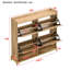 20 Pair Flip Down Shoe Storage