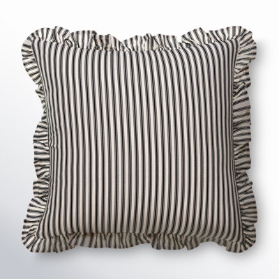 Aneatra Ruffled Cotton Throw Pillow