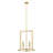 Keldric 4-Light Pendant in Brass-364132468