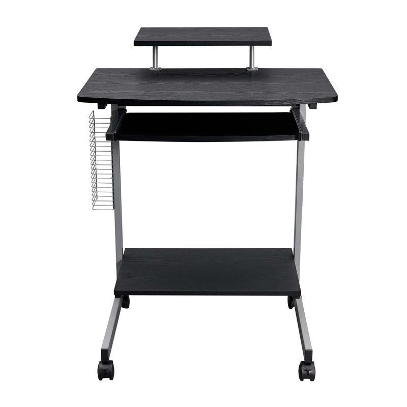 Chariot d'ordinateur compact avec rangement
