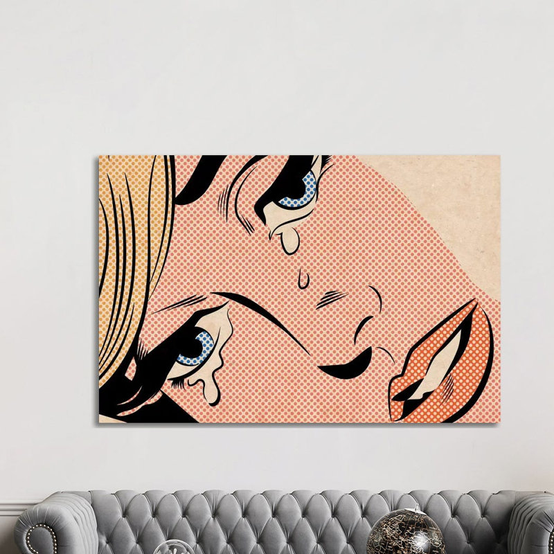 Crying Woman III by Joseph McDermott - Print on Canvas, 101.6 cm H x 66.04 cm W x 3.175 cm D, Wrapped Canvas