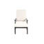 Fauteuil lounge beige en fonte d'aluminium avec assise tressée, réglable et roulettes. Dimensions de l'emballage : 106 cm x 62 cm x 33 cm. Poids : 18,5 kg. Profondeur, largeur et hauteur du siège : voir les détails ci-dessous.