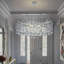 Lustre linéaire en cristal 39 po-1806265954