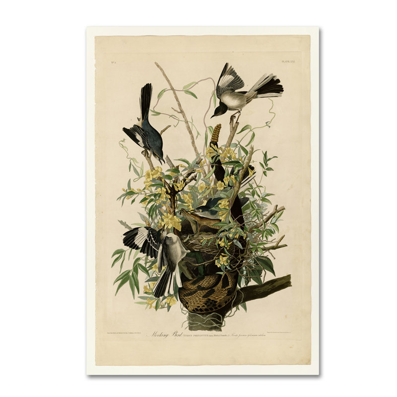 Mid-Century Painting Print, 32" H x 22" W
