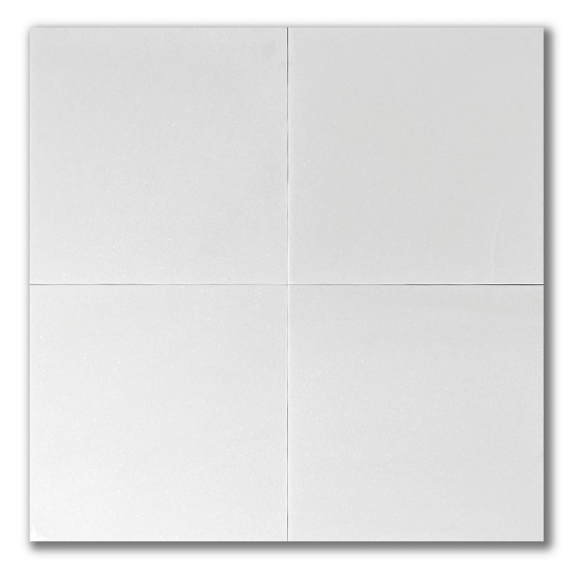 Thassos White Marble 12 in. x 12 in. Marble Tile