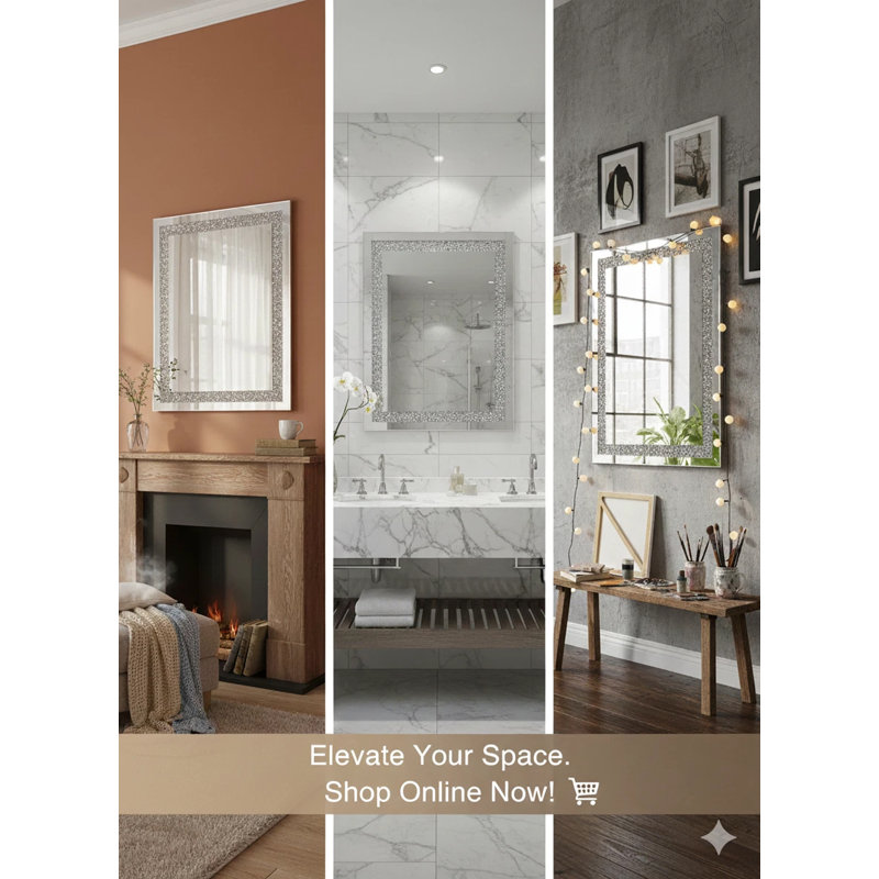 31 "x 23" Miroir pleine grandeur pour chambre à coucher