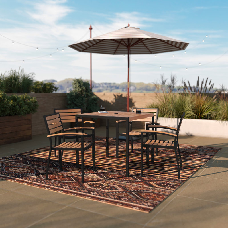 4 - Person Patio Dining Set with Square Table