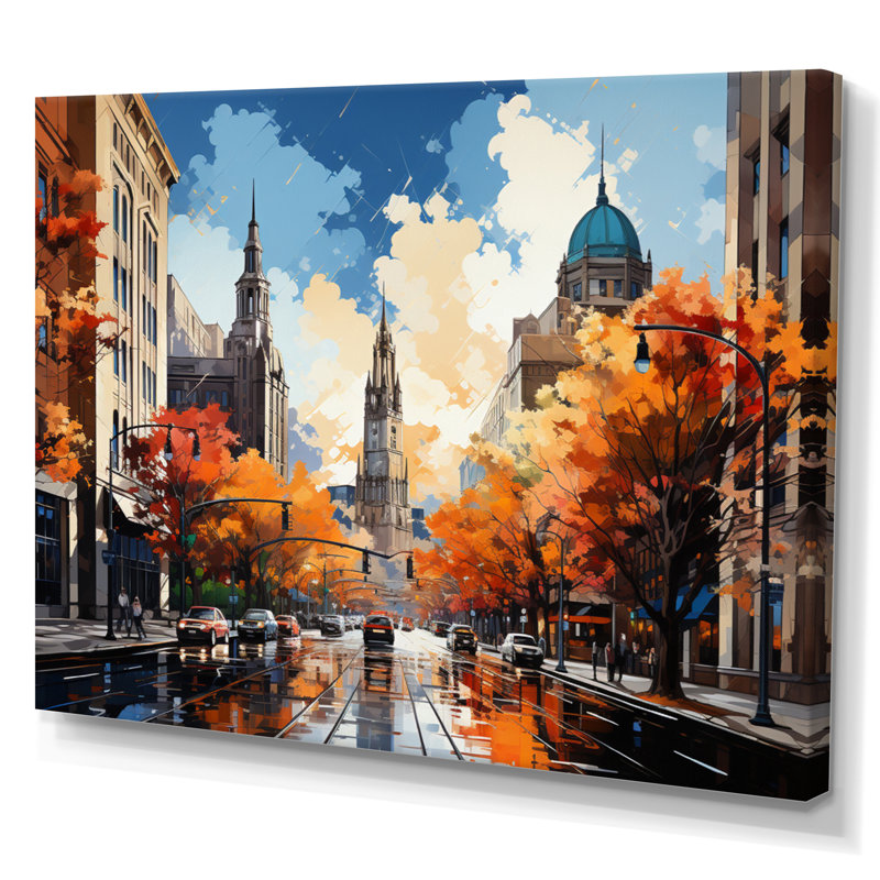 Boston Popart III sur impression sur toile, H 30 po x l 40 po x P 1,5 po, Toile tendue