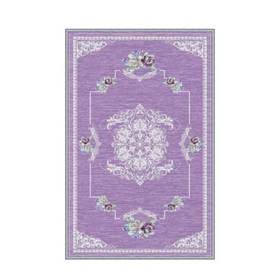 Elegant Hall Carpet, 31.5 x 78.7 inches | 100% Polyester, 0.4 inch Pile Height | Antibacterial, Non-Slip PVC Felt Dot Underside | Machine Washable, Durable Woven Design | Perfect for Entryways & Living Spaces
