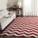 Chevron Wool Hand Woven Area Rug