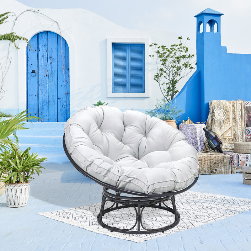 Chaise de patio avec coussins Mariachristina