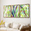 Bright Tropical Abstraction IV - Toile tendue avec châssis sur mesure - 3 pièces-385781999-385781987