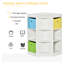 HOMCOM Kids Bookcase, 3 Tier Toy Organiser Storage Unit BookShelf