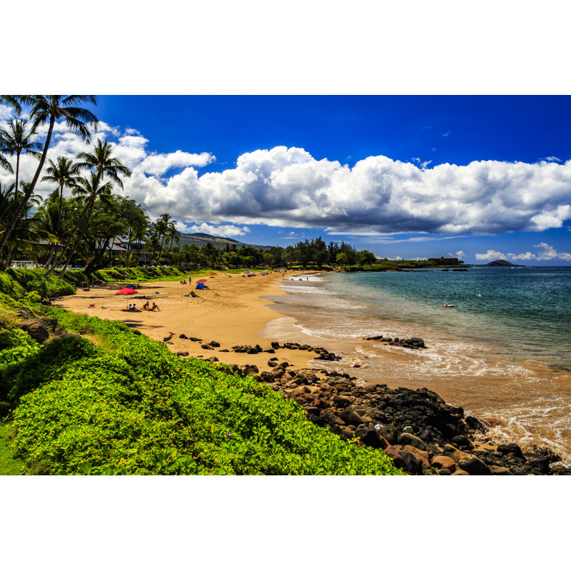 Kamaole Beach Park - Wrapped Canvas Print, 51cm H x 76cm W x 3.8cm D