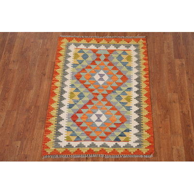 South Western Kilim Oriental Accent Rug 3x4
