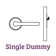 J Series Broadway Lever Non-Turning Lock with Collins Trim