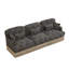 Canapé modulaire 100% chenille 100 po