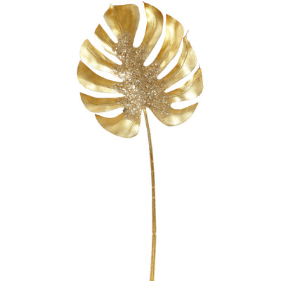 Glittered Monstera Pick - 27 Inches