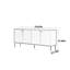 Buffet léger de style rétro luxueux