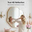 Miroir mural irrégulier, cadre en métal asymétrique moderne, verre HD pour salon, chambre à coucher, salle de bain - doré, 25 po x 28 po-819769060-819769061