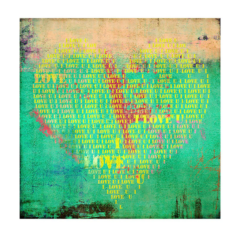 To Love You IV Print by Sofia Fox, 36" H x 36" W x 1.5" D, Outdoor