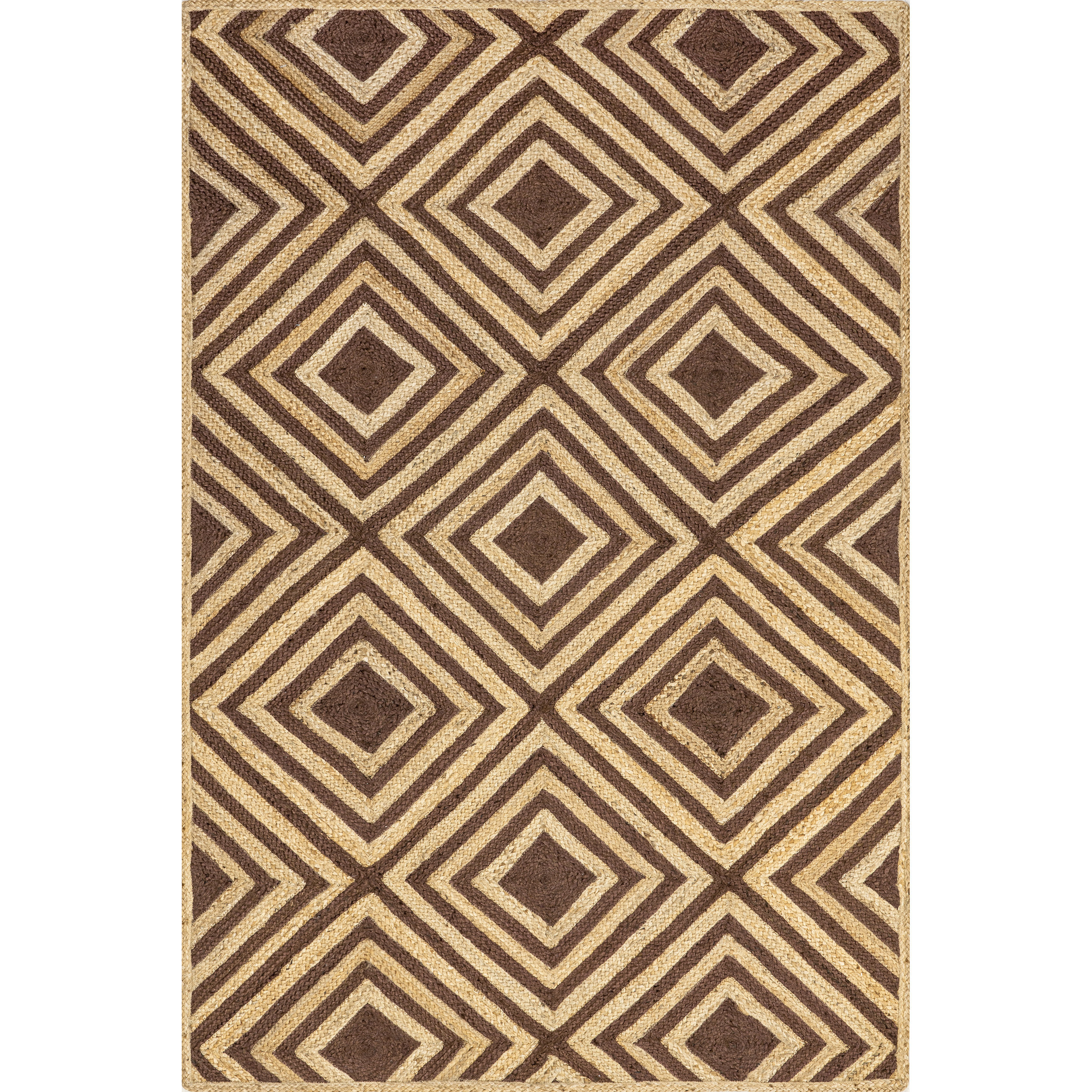 Lauren Liess x Rugs USA Dogwood Tiled Jute Area Rug Wayfair