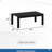 43" X 24" All-Weather Outdoor Coffee Table With Metal Frame And Wood-Look Top | Gift Idea-1250502372