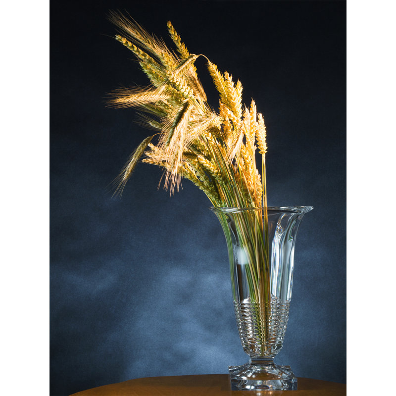 Jiesha Crystal Table Vase, 12.80" H x 7.50" W x 7.50" D